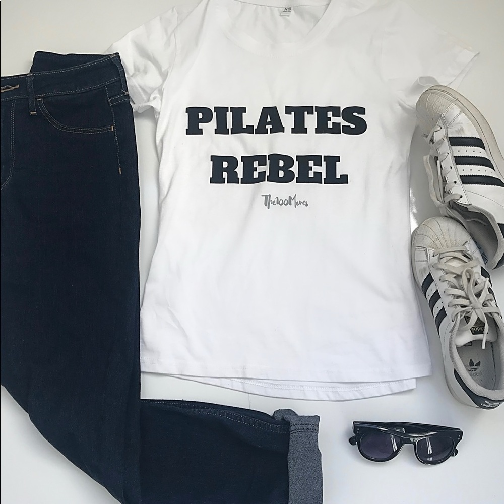 NWT Graphic T Shirt Pilates in Black&White